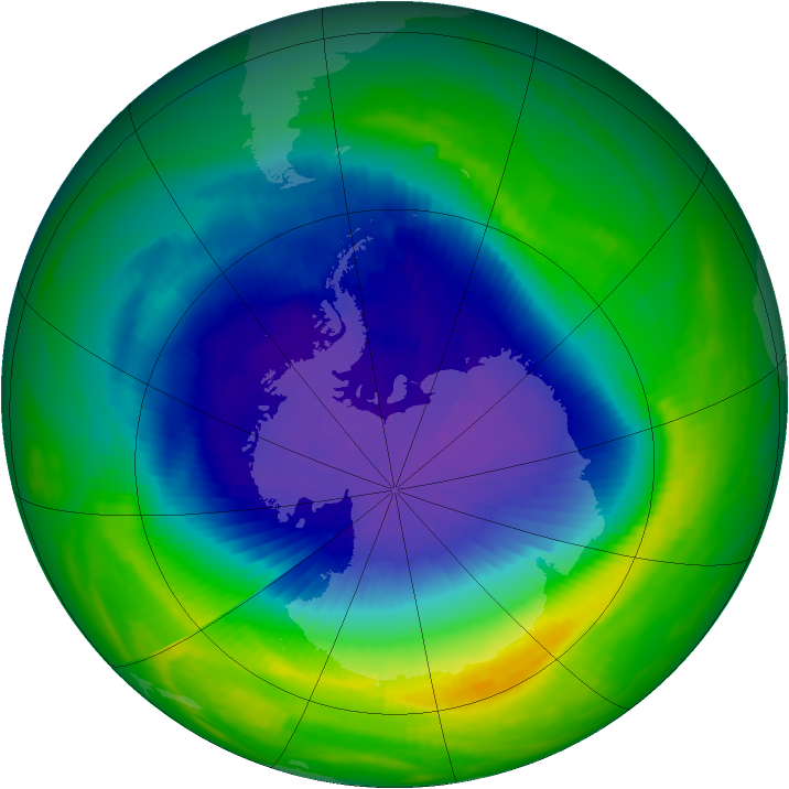 Ozone Map 1991-10-19